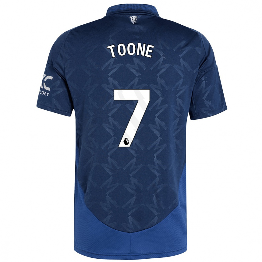 Niño Fútbol Camiseta Ella Toone #7 Índigo 2ª Equipación 2024/25 Perú