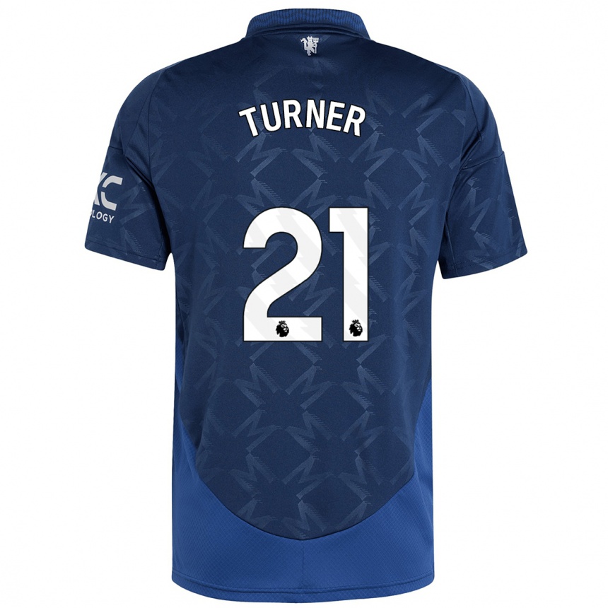 Niño Fútbol Camiseta Millie Turner #21 Índigo 2ª Equipación 2024/25 Perú