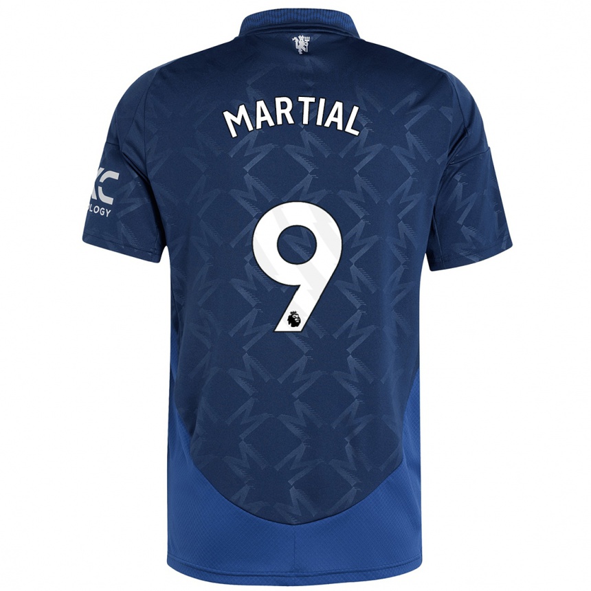 Niño Fútbol Camiseta Anthony Martial #9 Índigo 2ª Equipación 2024/25 Perú