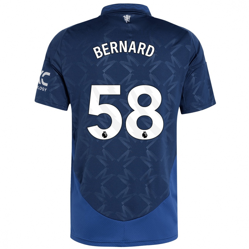 Niño Fútbol Camiseta Bernard #58 Índigo 2ª Equipación 2024/25 Perú