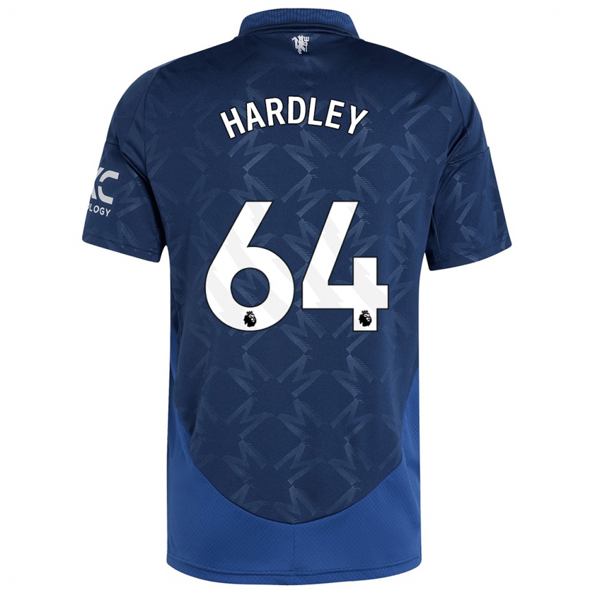 Niño Fútbol Camiseta Bjorn Hardley #64 Índigo 2ª Equipación 2024/25 Perú