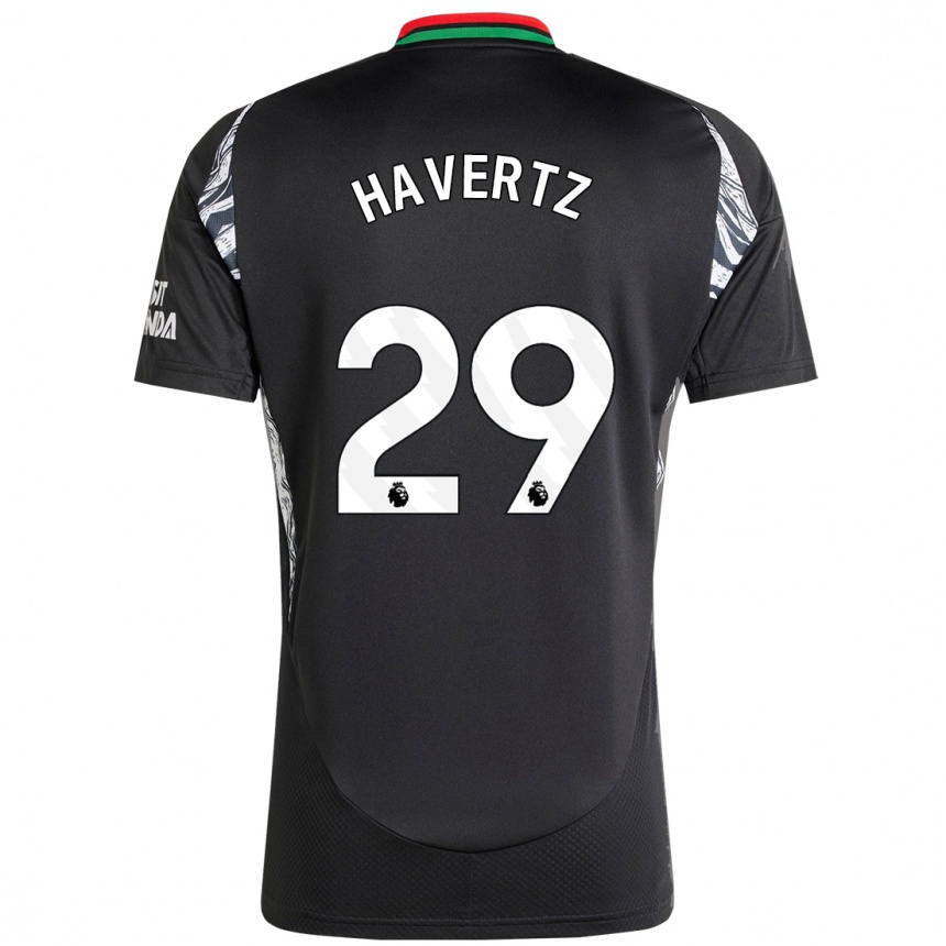 Niño Fútbol Camiseta Kai Havertz #29 Negro 2ª Equipación 2024/25 Perú