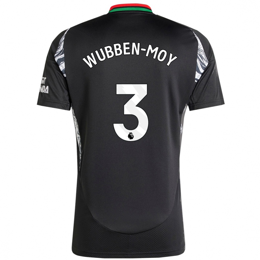 Niño Fútbol Camiseta Lotte Wubben-Moy #3 Negro 2ª Equipación 2024/25 Perú