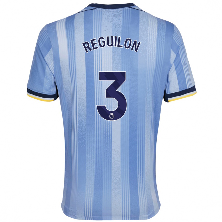 Niño Fútbol Camiseta Sergio Reguilon #3 Azul Claro 2ª Equipación 2024/25 Perú