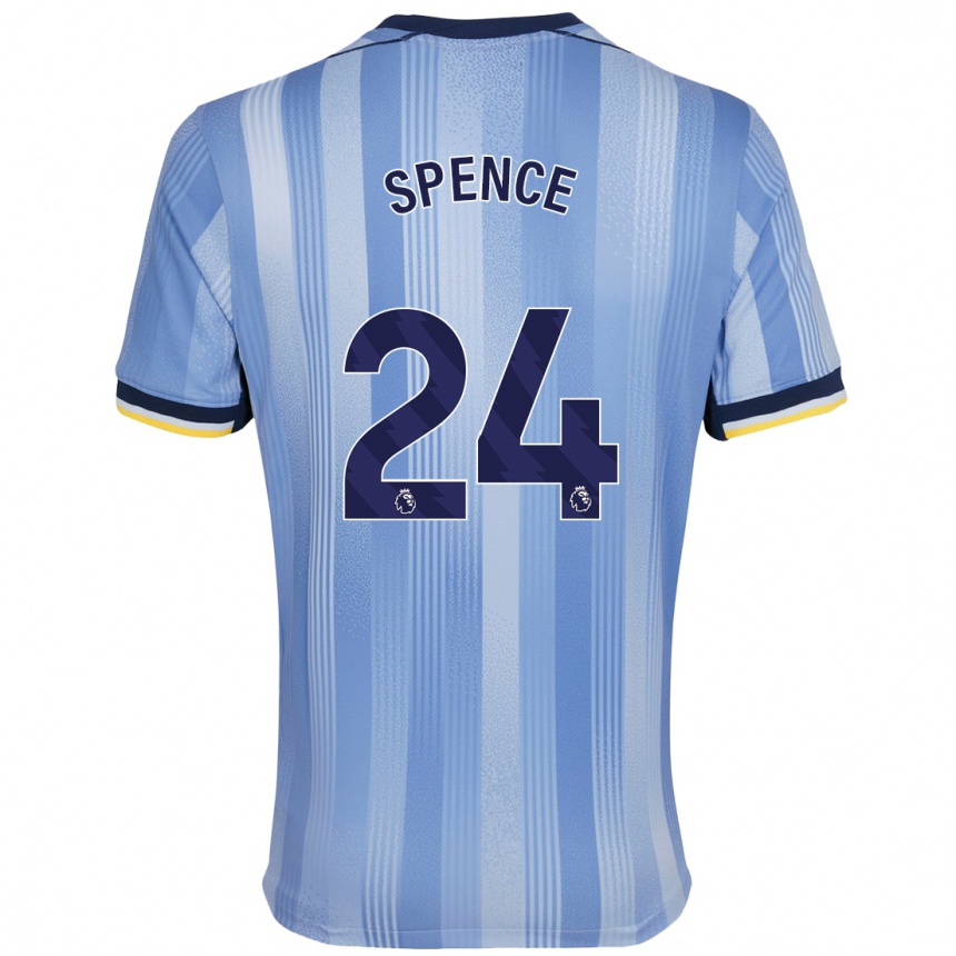 Niño Fútbol Camiseta Djed Spence #24 Azul Claro 2ª Equipación 2024/25 Perú