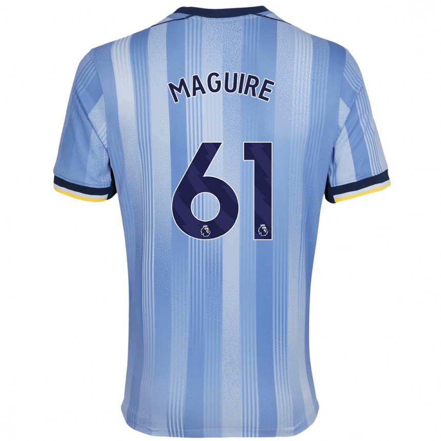 Niño Fútbol Camiseta Aaron Maguire #61 Azul Claro 2ª Equipación 2024/25 Perú