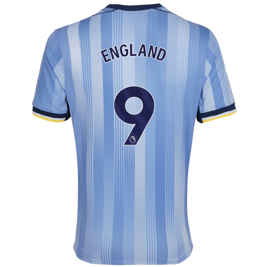 Niño Fútbol Camiseta Bethany England #9 Azul Claro 2ª Equipación 2024/25 Perú