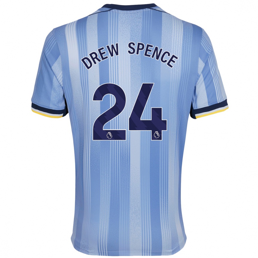 Niño Fútbol Camiseta Drew Spence #24 Azul Claro 2ª Equipación 2024/25 Perú