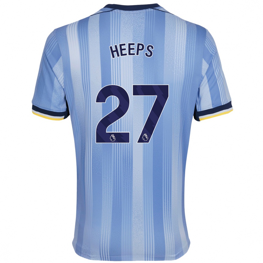 Niño Fútbol Camiseta Eleanor Heeps #27 Azul Claro 2ª Equipación 2024/25 Perú