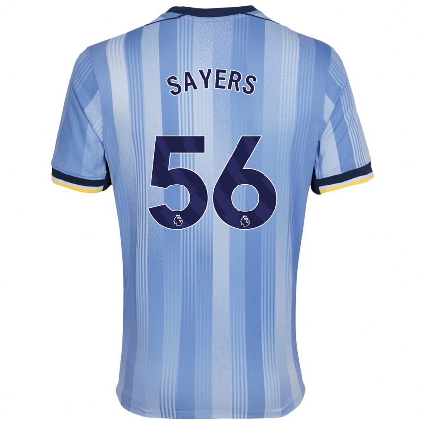 Niño Fútbol Camiseta Charlie Sayers #56 Azul Claro 2ª Equipación 2024/25 Perú