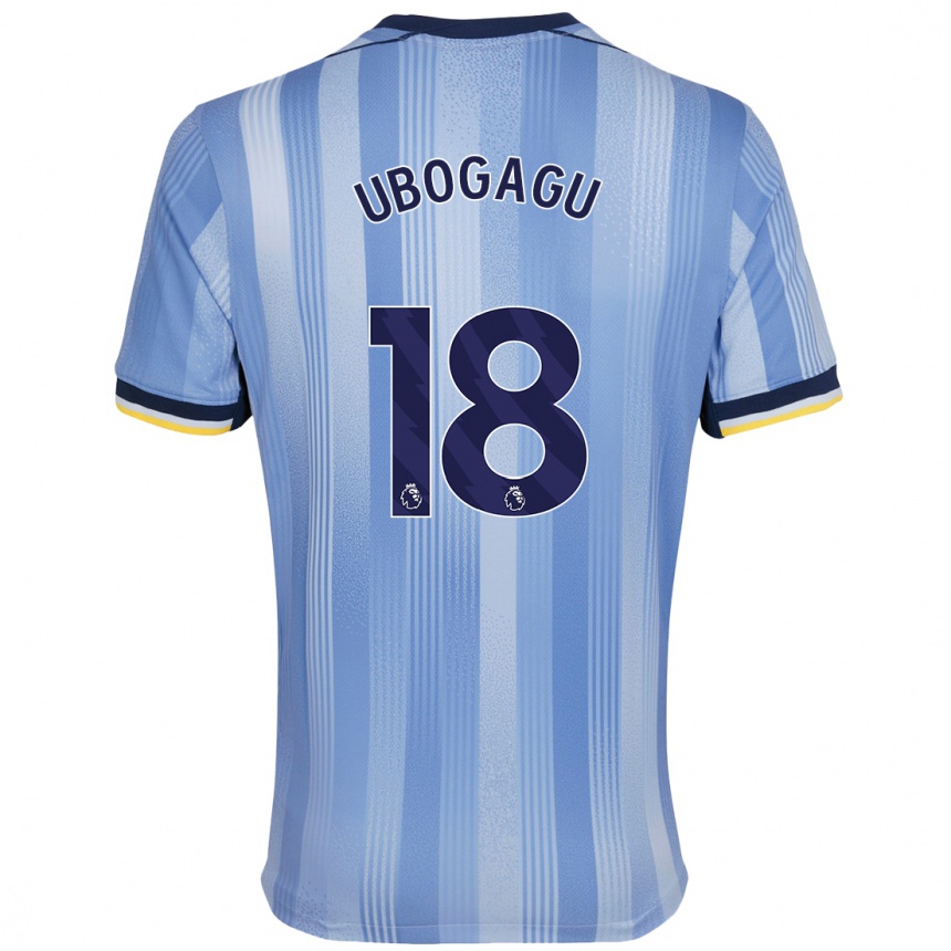 Niño Fútbol Camiseta Chioma Ubogagu #18 Azul Claro 2ª Equipación 2024/25 Perú