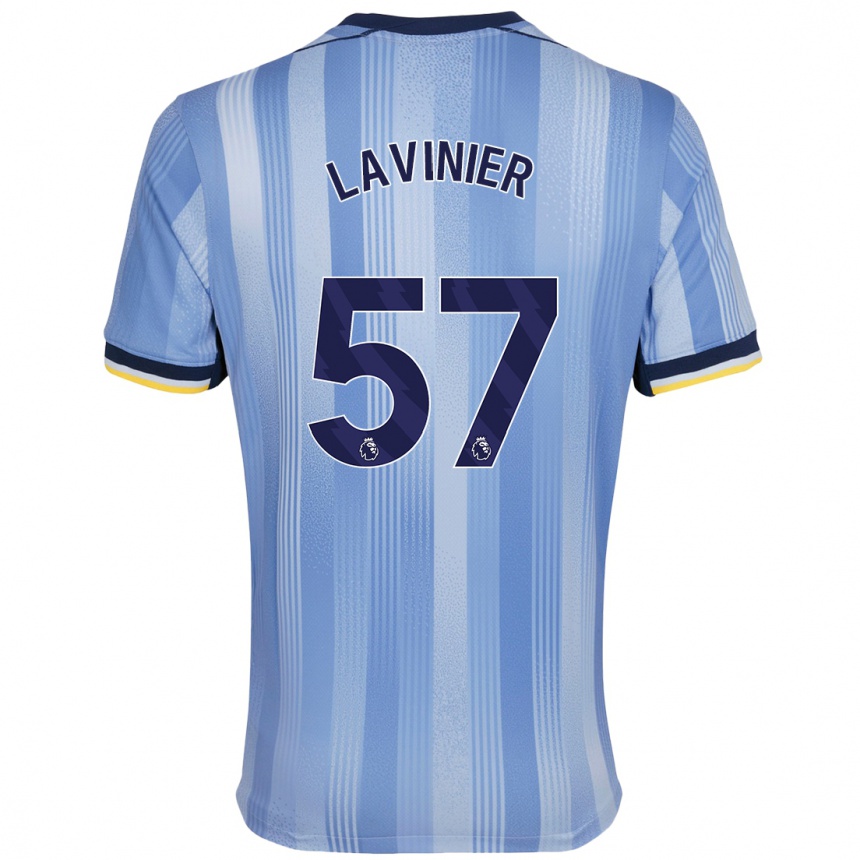 Niño Fútbol Camiseta Marcel Lavinier #57 Azul Claro 2ª Equipación 2024/25 Perú