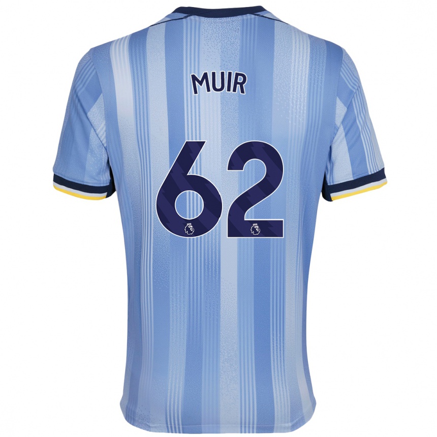 Niño Fútbol Camiseta Marqes Muir #62 Azul Claro 2ª Equipación 2024/25 Perú