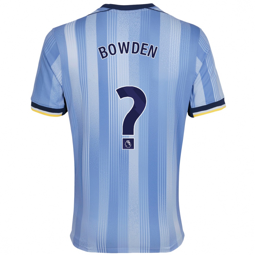 Niño Fútbol Camiseta Jamie Bowden #0 Azul Claro 2ª Equipación 2024/25 Perú