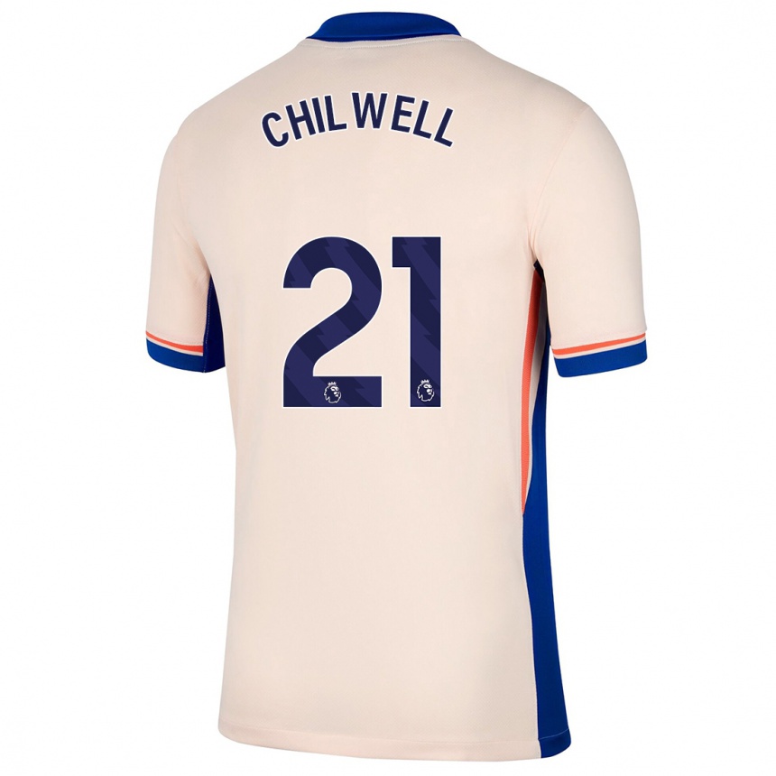 Niño Fútbol Camiseta Ben Chilwell #21 Beige Claro 2ª Equipación 2024/25 Perú