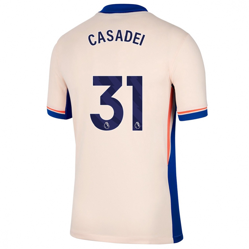 Niño Fútbol Camiseta Cesare Casadei #31 Beige Claro 2ª Equipación 2024/25 Perú