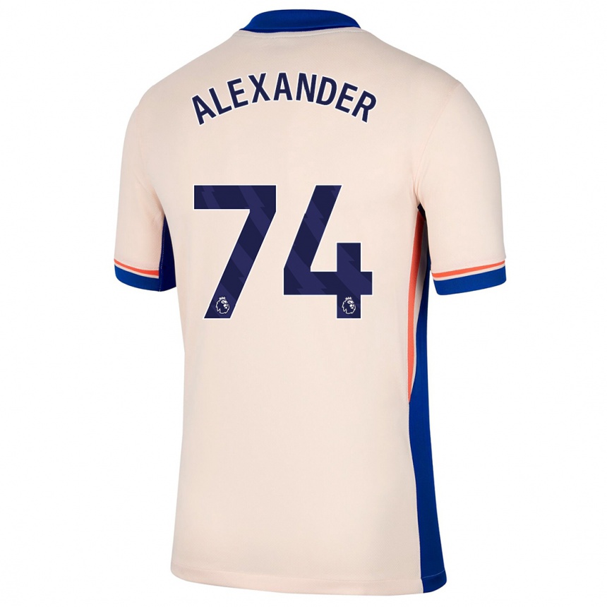 Niño Fútbol Camiseta Reiss Alexander Russell-Denny #74 Beige Claro 2ª Equipación 2024/25 Perú