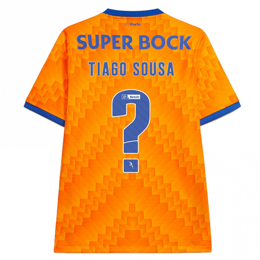 Niño Fútbol Camiseta Tiago Sousa #0 Naranja 2ª Equipación 2024/25 Perú