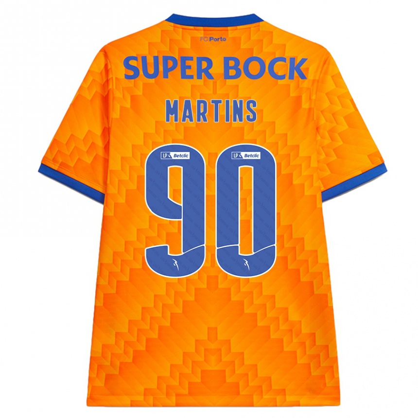 Niño Fútbol Camiseta Gil Martins #90 Naranja 2ª Equipación 2024/25 Perú