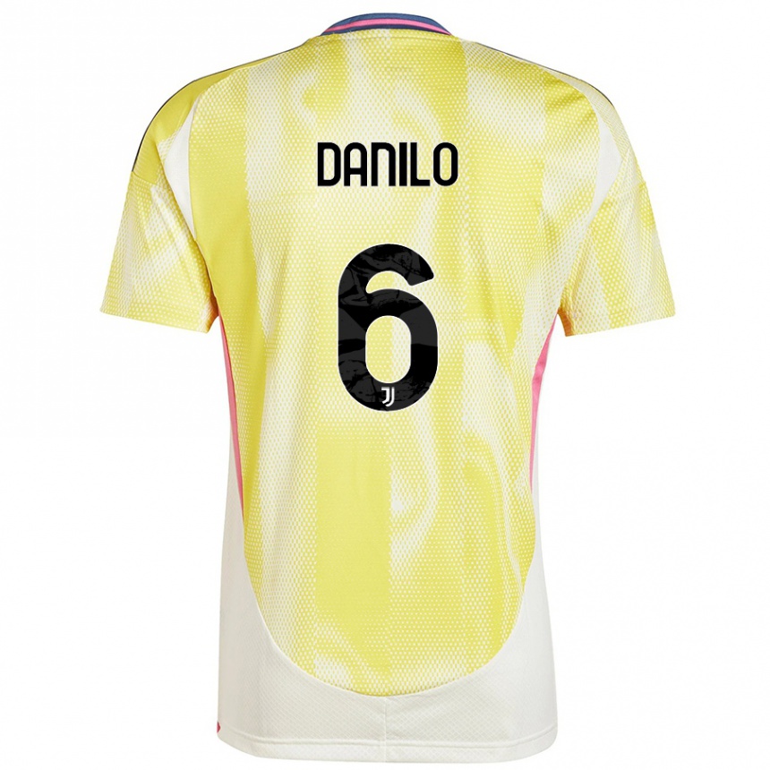 Niño Fútbol Camiseta Danilo #6 Amarillo Solar 2ª Equipación 2024/25 Perú