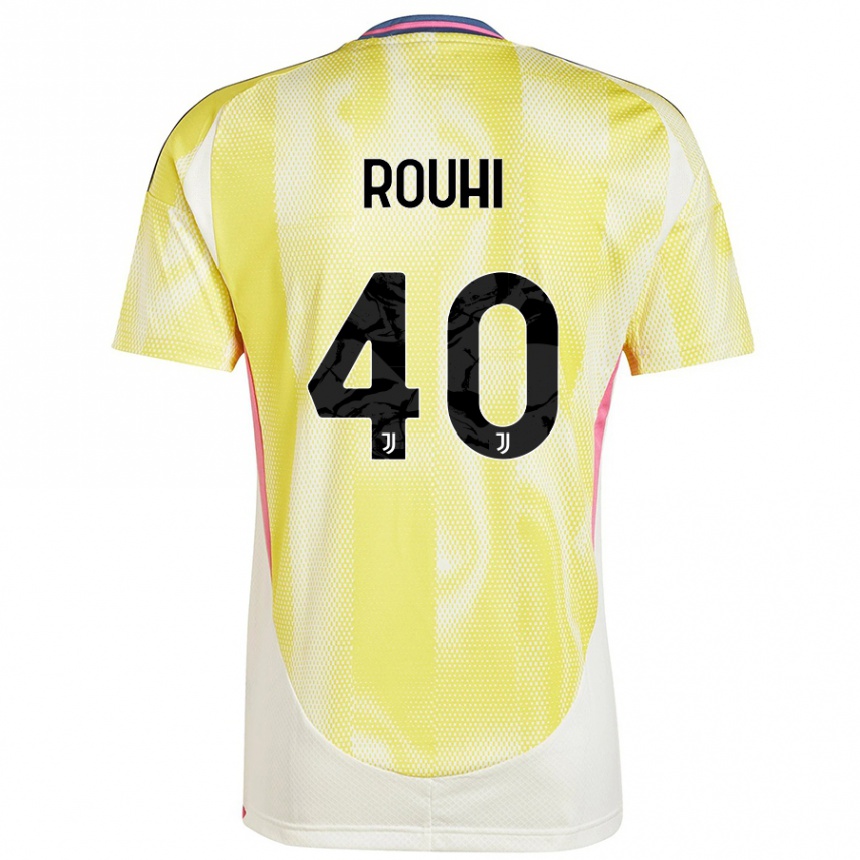 Niño Fútbol Camiseta Jonas Rouhi #40 Amarillo Solar 2ª Equipación 2024/25 Perú