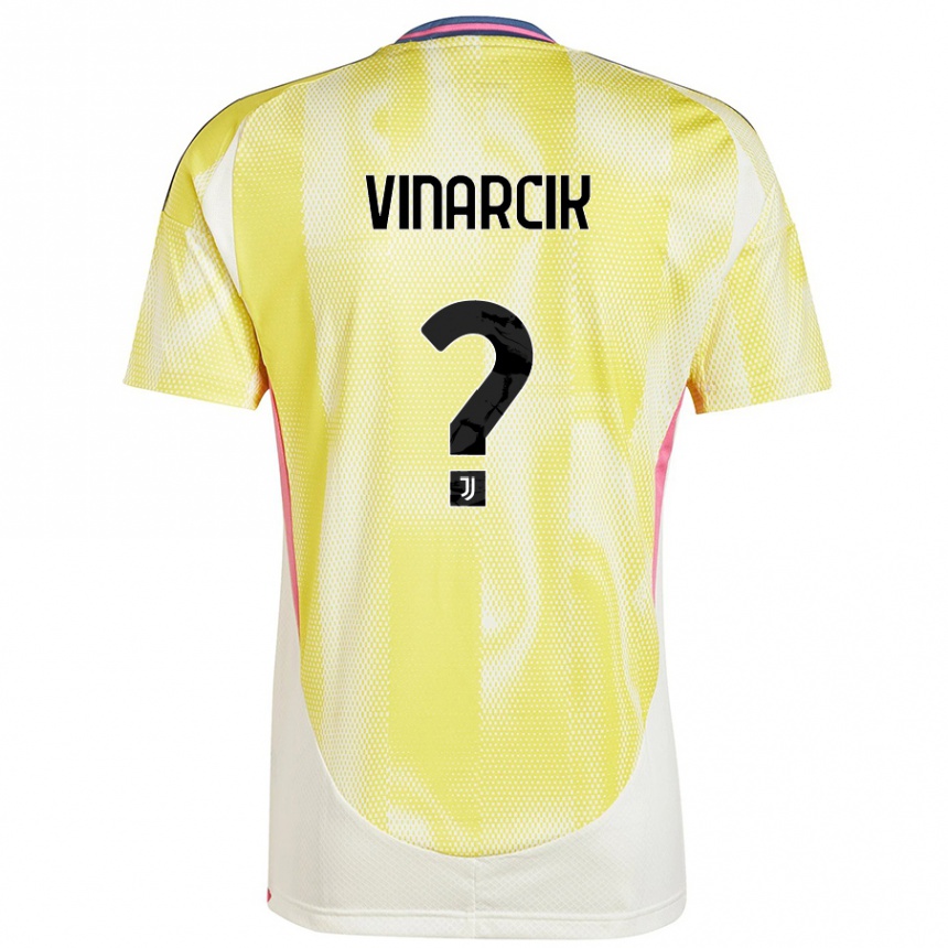 Niño Fútbol Camiseta Jakub Vinarcik #0 Amarillo Solar 2ª Equipación 2024/25 Perú