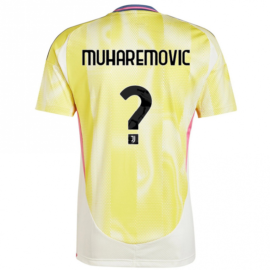 Niño Fútbol Camiseta Tarik Muharemovic #0 Amarillo Solar 2ª Equipación 2024/25 Perú