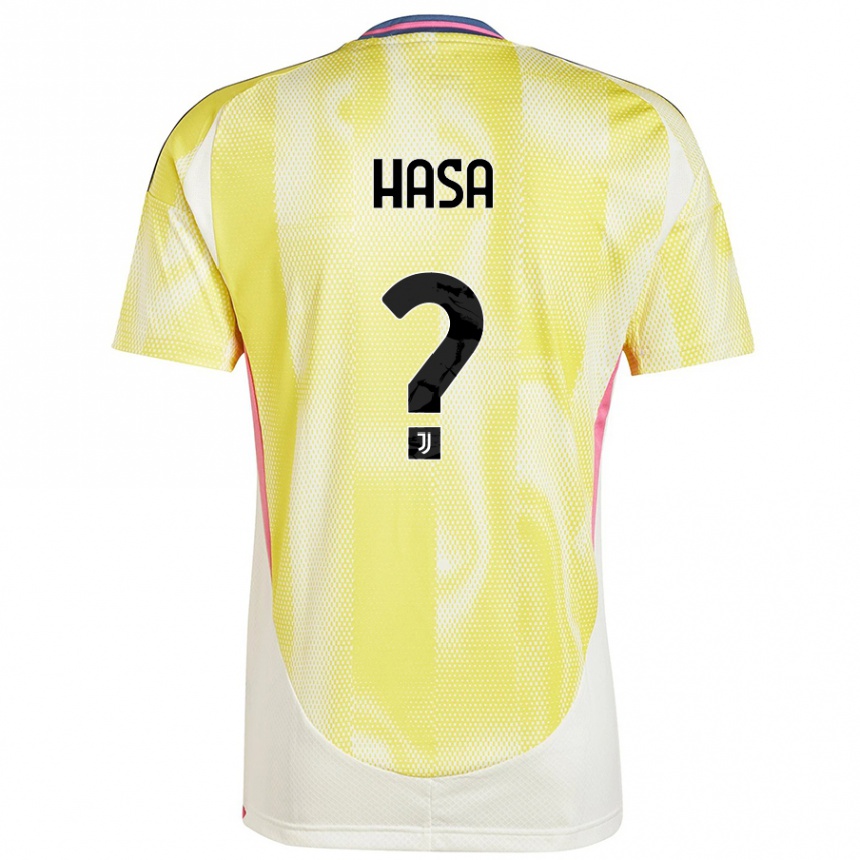 Niño Fútbol Camiseta Luis Hasa #0 Amarillo Solar 2ª Equipación 2024/25 Perú