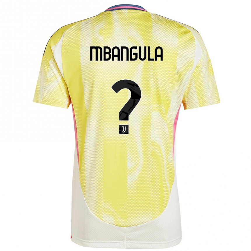 Niño Fútbol Camiseta Samuel Mbangula #0 Amarillo Solar 2ª Equipación 2024/25 Perú