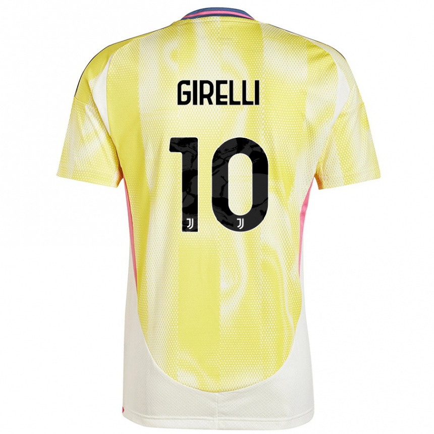 Niño Fútbol Camiseta Cristiana Girelli #10 Amarillo Solar 2ª Equipación 2024/25 Perú