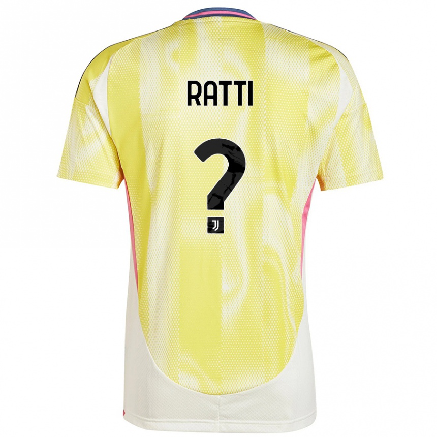 Niño Fútbol Camiseta Leonardo Ratti #0 Amarillo Solar 2ª Equipación 2024/25 Perú