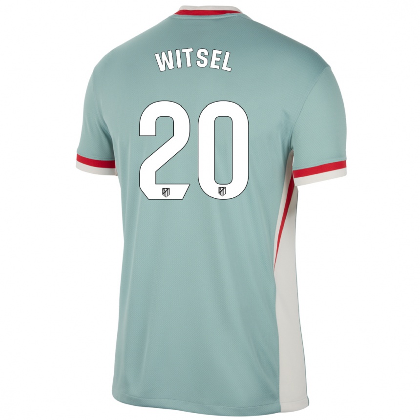 Niño Fútbol Camiseta Axel Witsel #20 Beige Claro Azul 2ª Equipación 2024/25 Perú