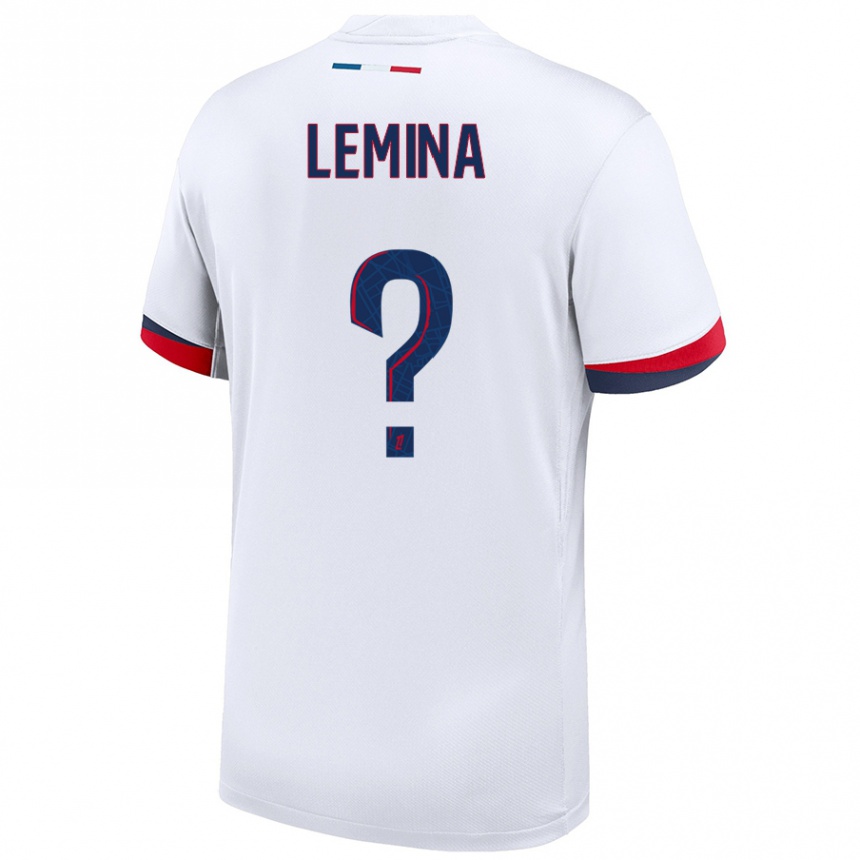 Niño Fútbol Camiseta Noha Lemina #0 Blanco Azul Rojo 2ª Equipación 2024/25 Perú