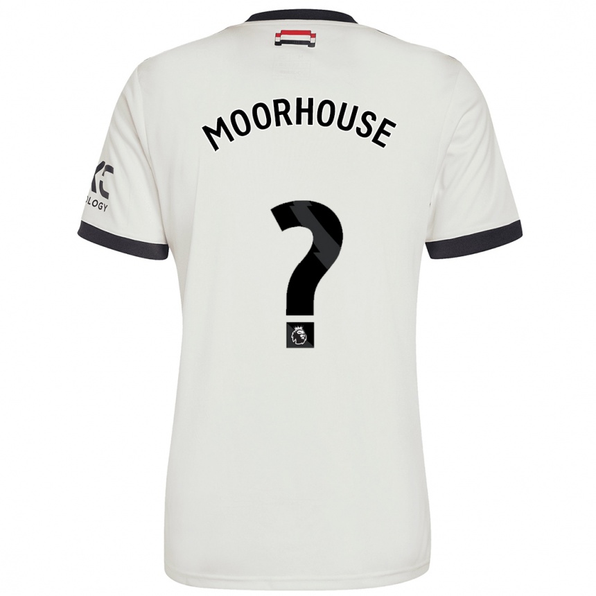 Niño Fútbol Camiseta Jack Moorhouse #0 Blanquecino Equipación Tercera 2024/25 Perú