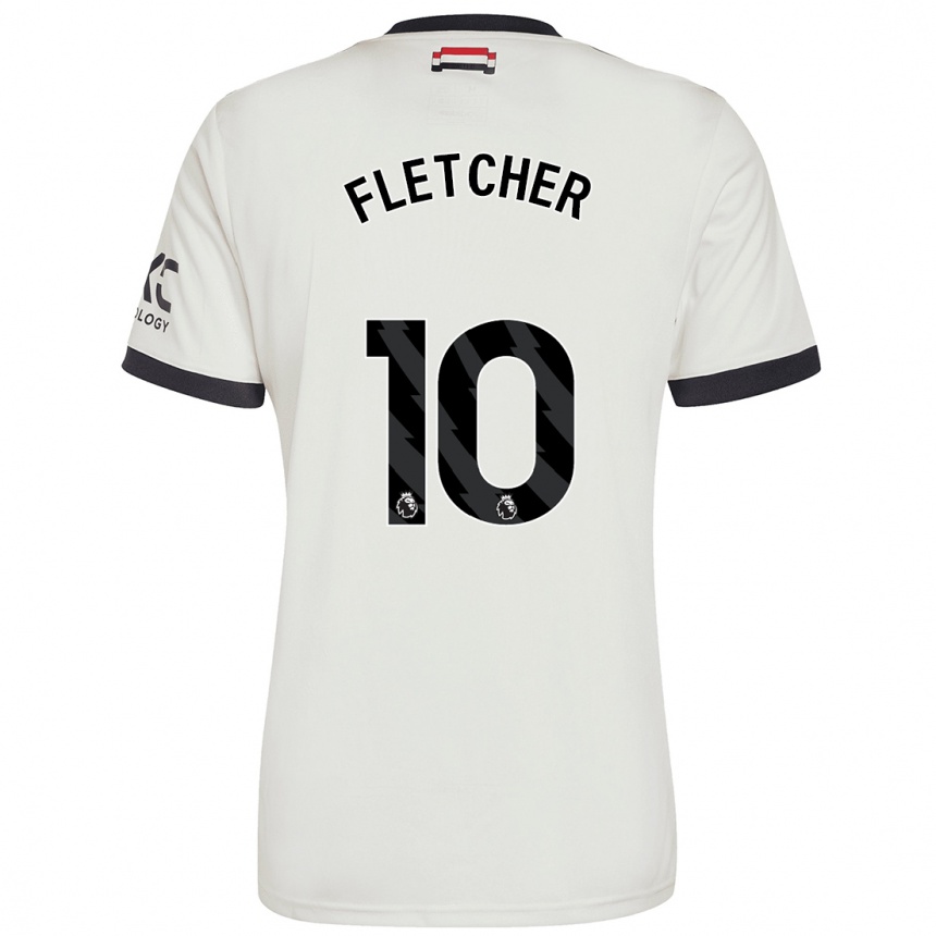 Niño Fútbol Camiseta Jack Fletcher #10 Blanquecino Equipación Tercera 2024/25 Perú