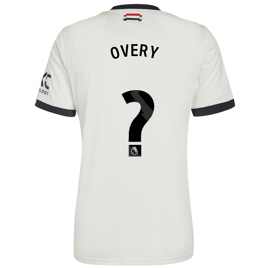 Niño Fútbol Camiseta James Overy #0 Blanquecino Equipación Tercera 2024/25 Perú