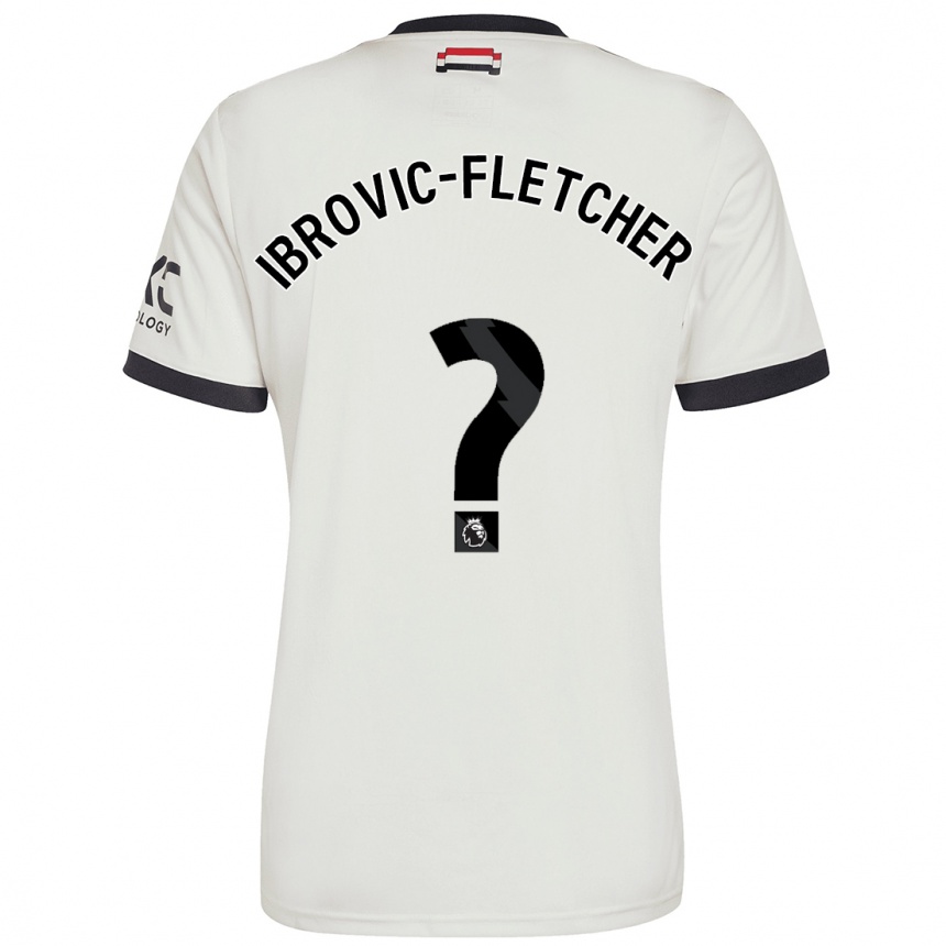 Niño Fútbol Camiseta Edward Ibrovic-Fletcher #0 Blanquecino Equipación Tercera 2024/25 Perú