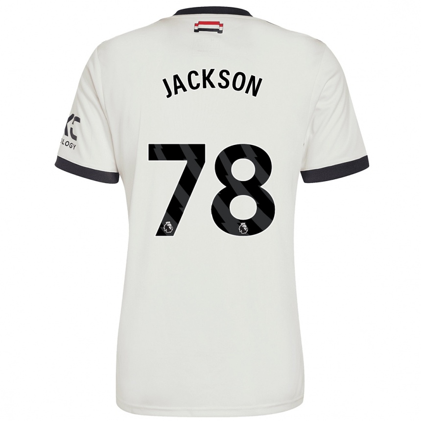 Niño Fútbol Camiseta Louis Jackson #78 Blanquecino Equipación Tercera 2024/25 Perú