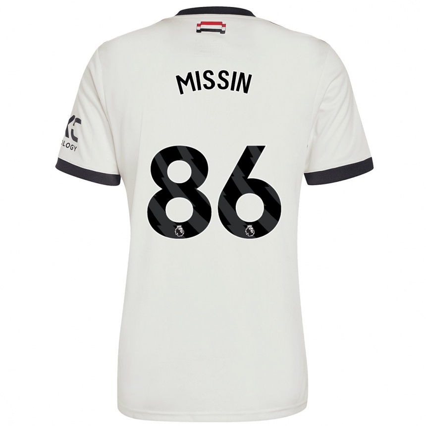 Niño Fútbol Camiseta Ashton Missin #86 Blanquecino Equipación Tercera 2024/25 Perú