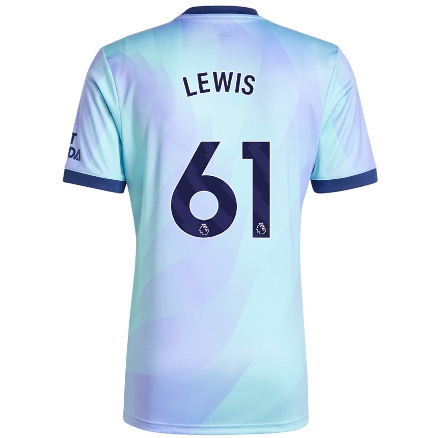 Niño Fútbol Camiseta George Lewis #61 Agua Equipación Tercera 2024/25 Perú