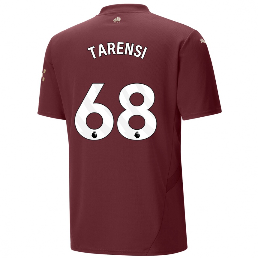 Niño Fútbol Camiseta Oscar Tarensi #68 Granate Equipación Tercera 2024/25 Perú