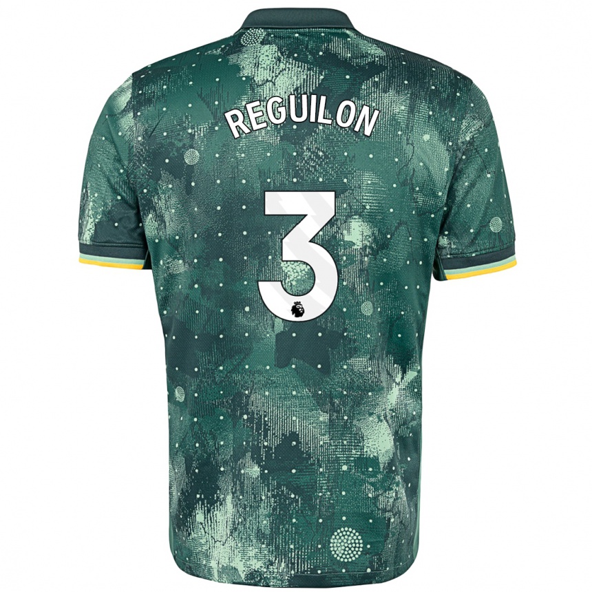 Niño Fútbol Camiseta Sergio Reguilon #3 Verde Menta Equipación Tercera 2024/25 Perú