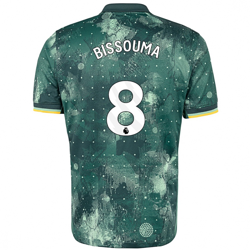 Niño Fútbol Camiseta Yves Bissouma #8 Verde Menta Equipación Tercera 2024/25 Perú