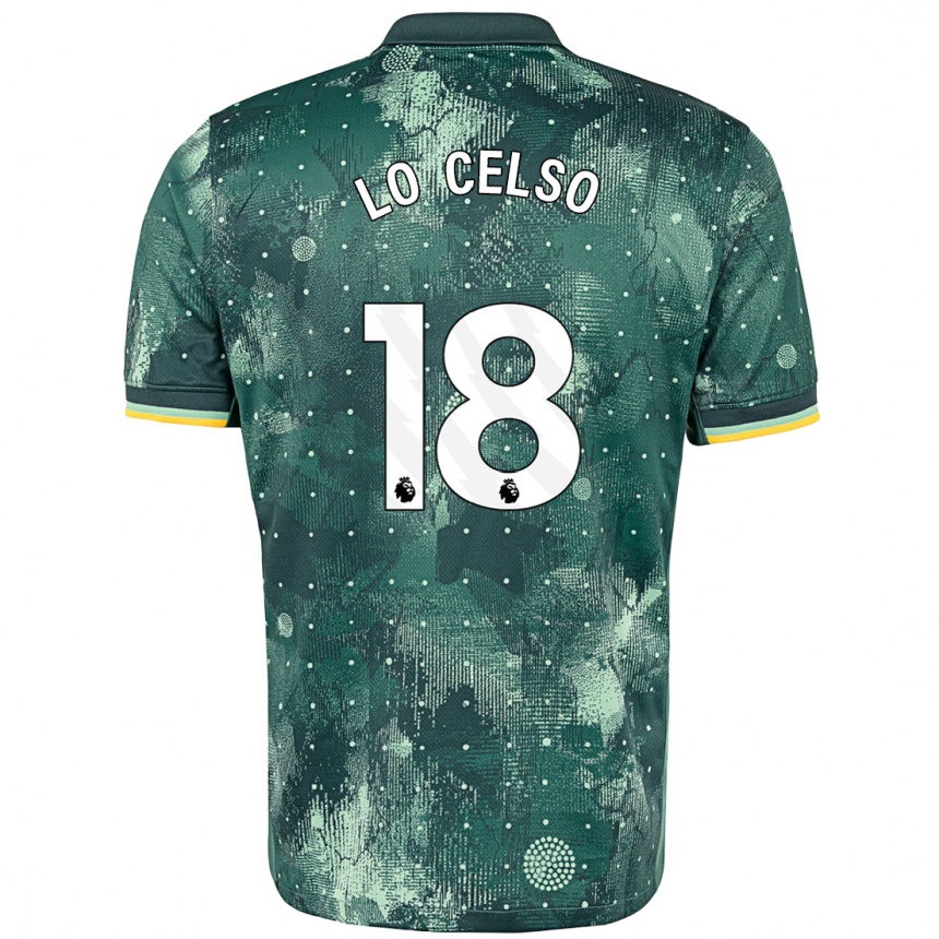 Niño Fútbol Camiseta Giovani Lo Celso #20 Verde Menta Equipación Tercera 2024/25 Perú