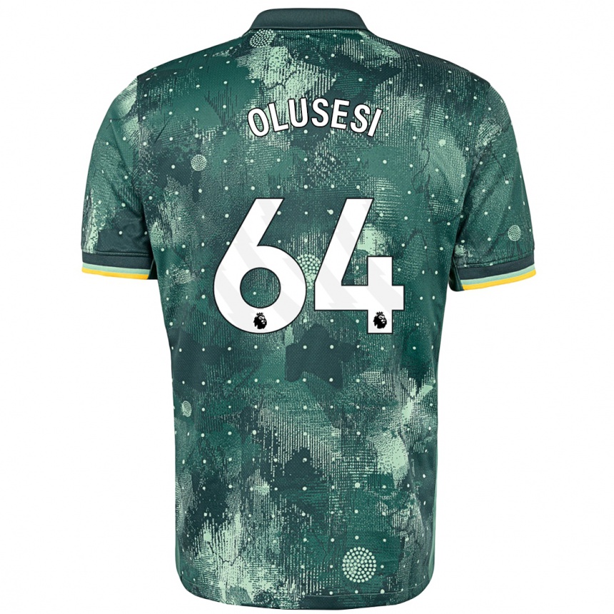 Niño Fútbol Camiseta Callum Olusesi #64 Verde Menta Equipación Tercera 2024/25 Perú