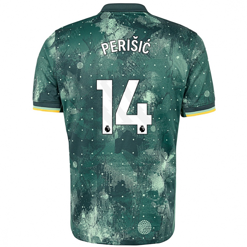 Niño Fútbol Camiseta Ivan Perisic #14 Verde Menta Equipación Tercera 2024/25 Perú