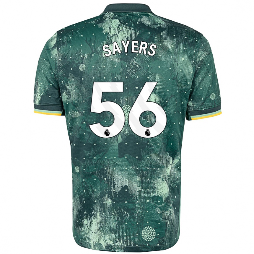 Niño Fútbol Camiseta Charlie Sayers #56 Verde Menta Equipación Tercera 2024/25 Perú