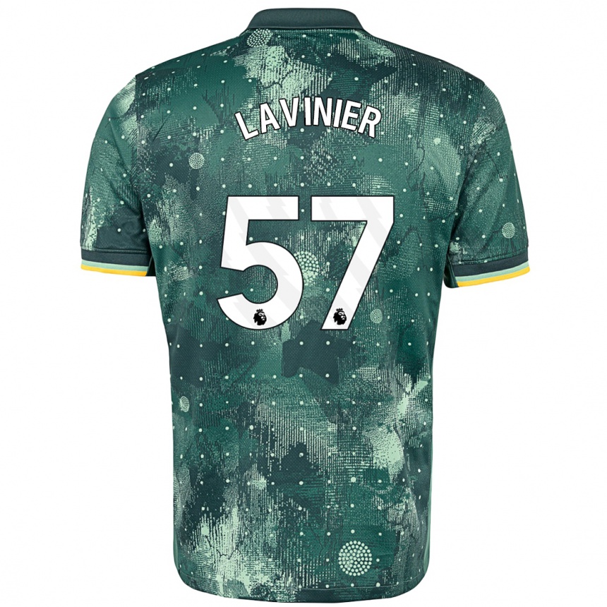 Niño Fútbol Camiseta Marcel Lavinier #57 Verde Menta Equipación Tercera 2024/25 Perú