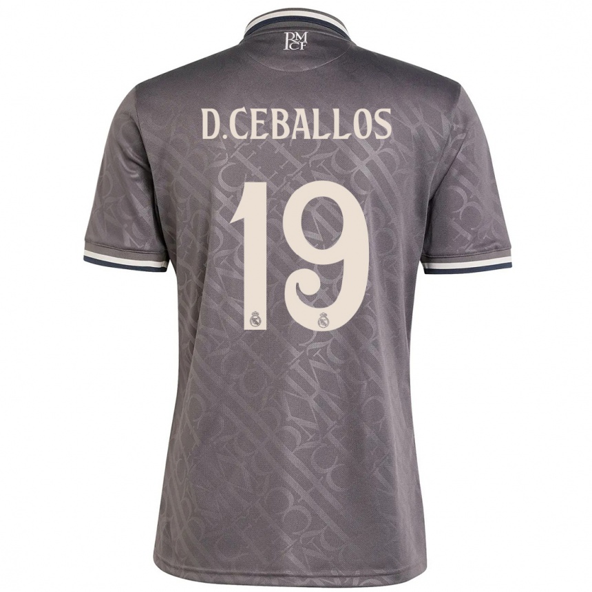 Niño Fútbol Camiseta Dani Ceballos #19 Carbón Equipación Tercera 2024/25 Perú