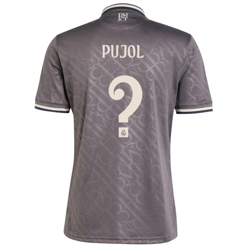 Niño Fútbol Camiseta Edgar Pujol #0 Carbón Equipación Tercera 2024/25 Perú